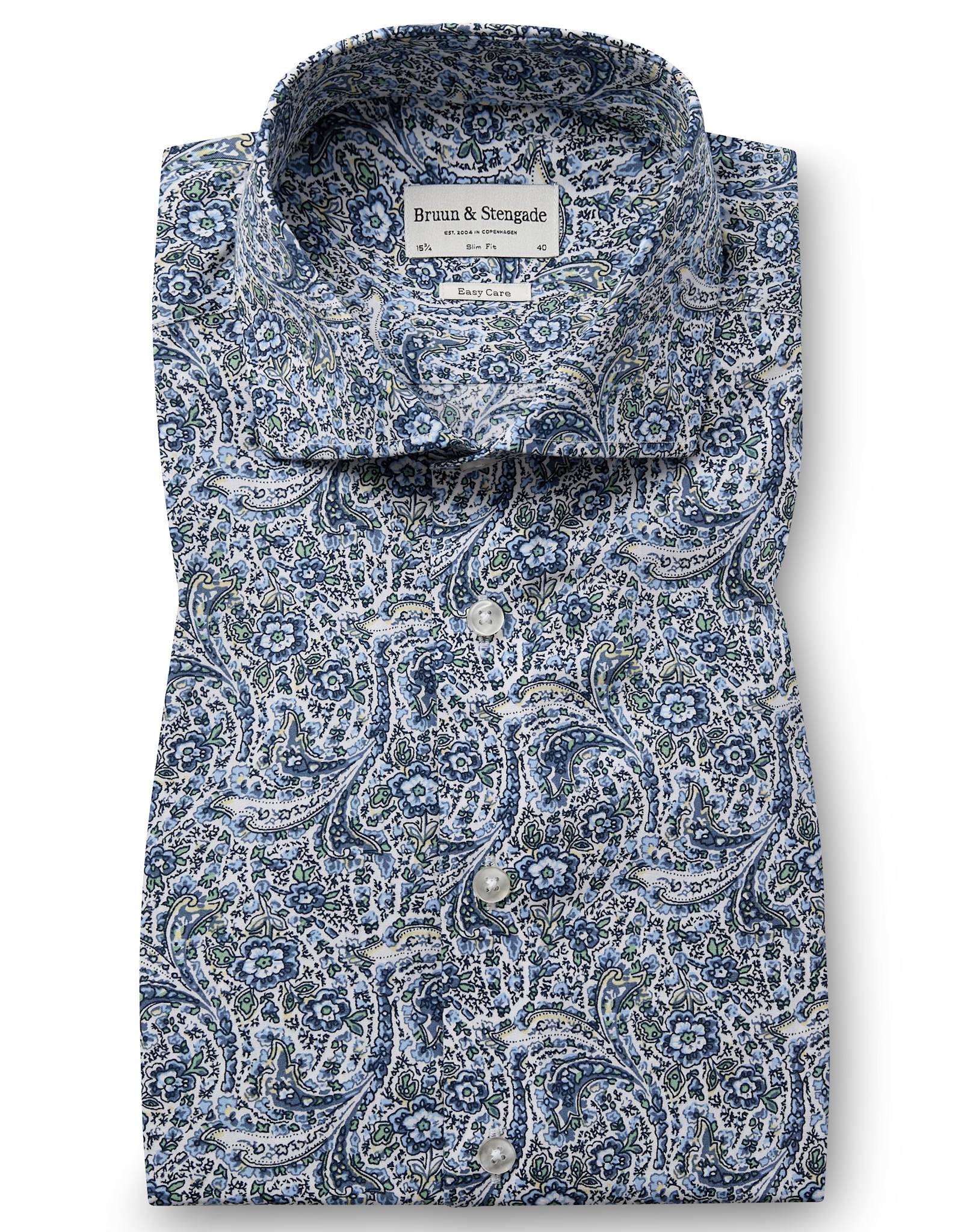 BS Uthaug Slim Fit Skjorta - Navy