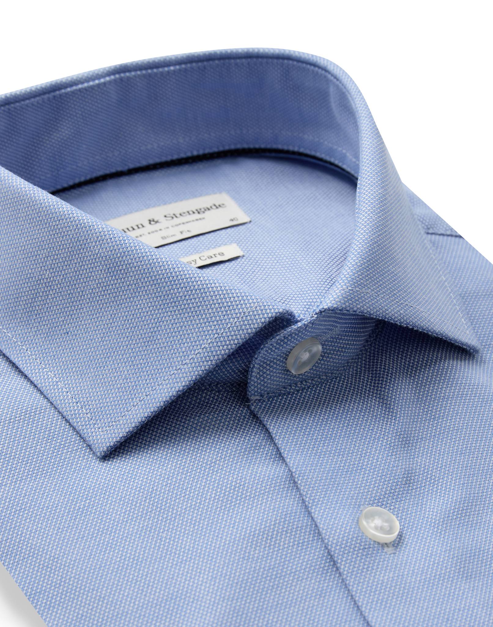 BS Prehn Slim Fit Skjorta - Light Blue