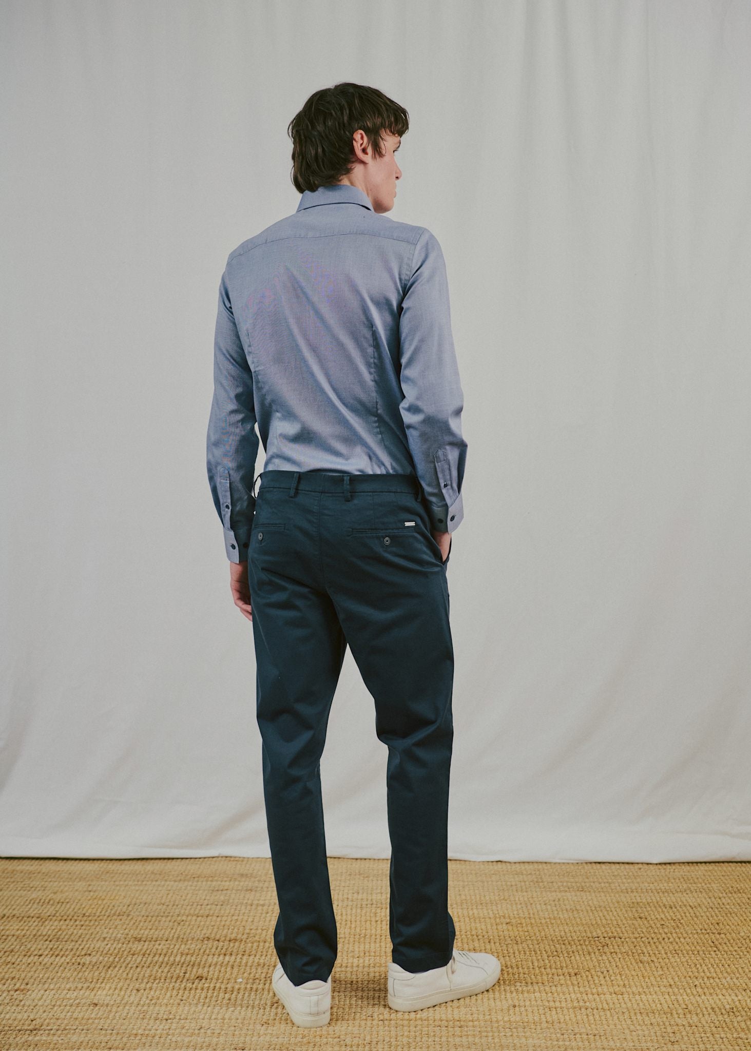 BS Fupz Slim Fit Skjorta - Navy