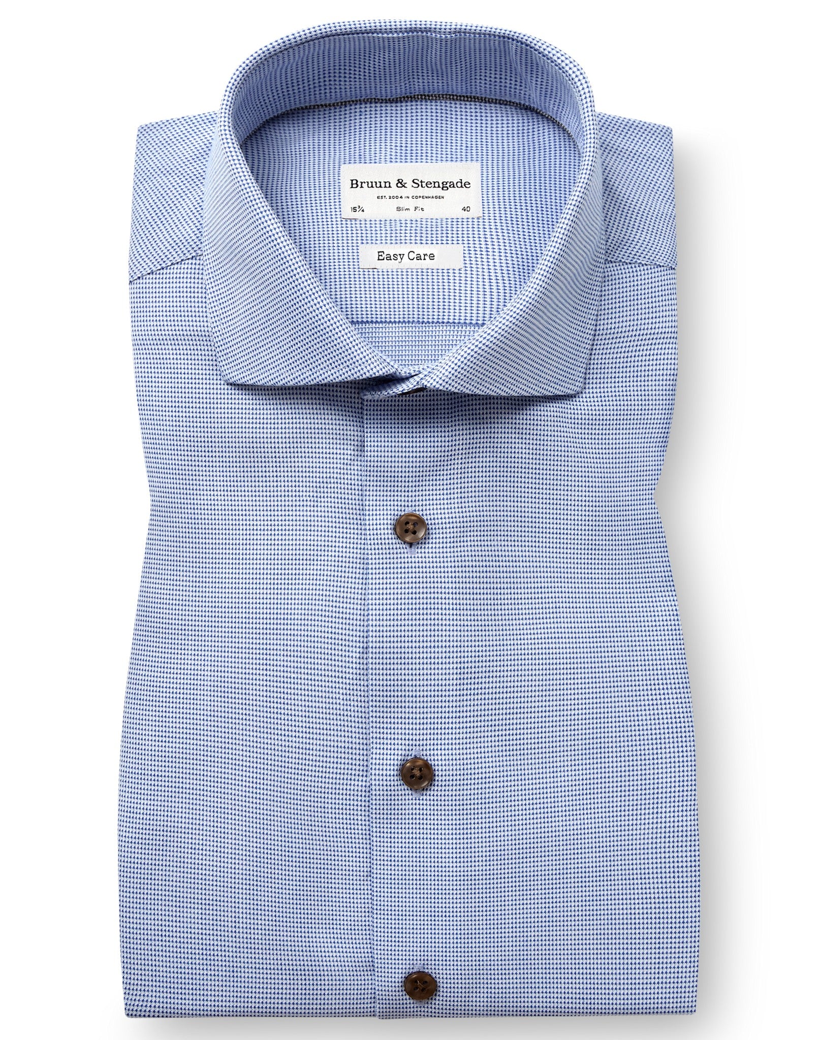 BS Adler Slim Fit Skjorta - Light Blue