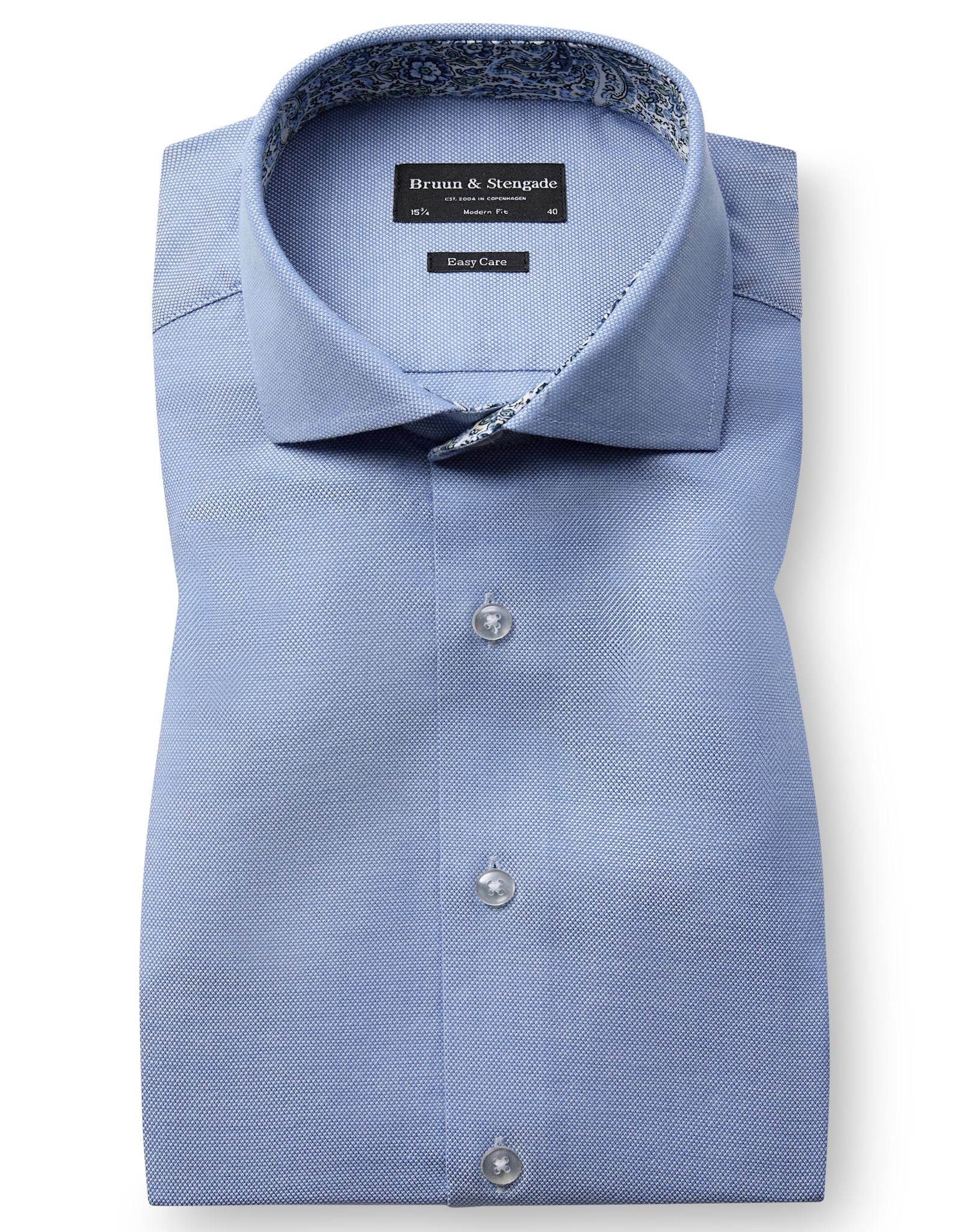 BS Aekosson Modern Fit Skjorta - Light Blue