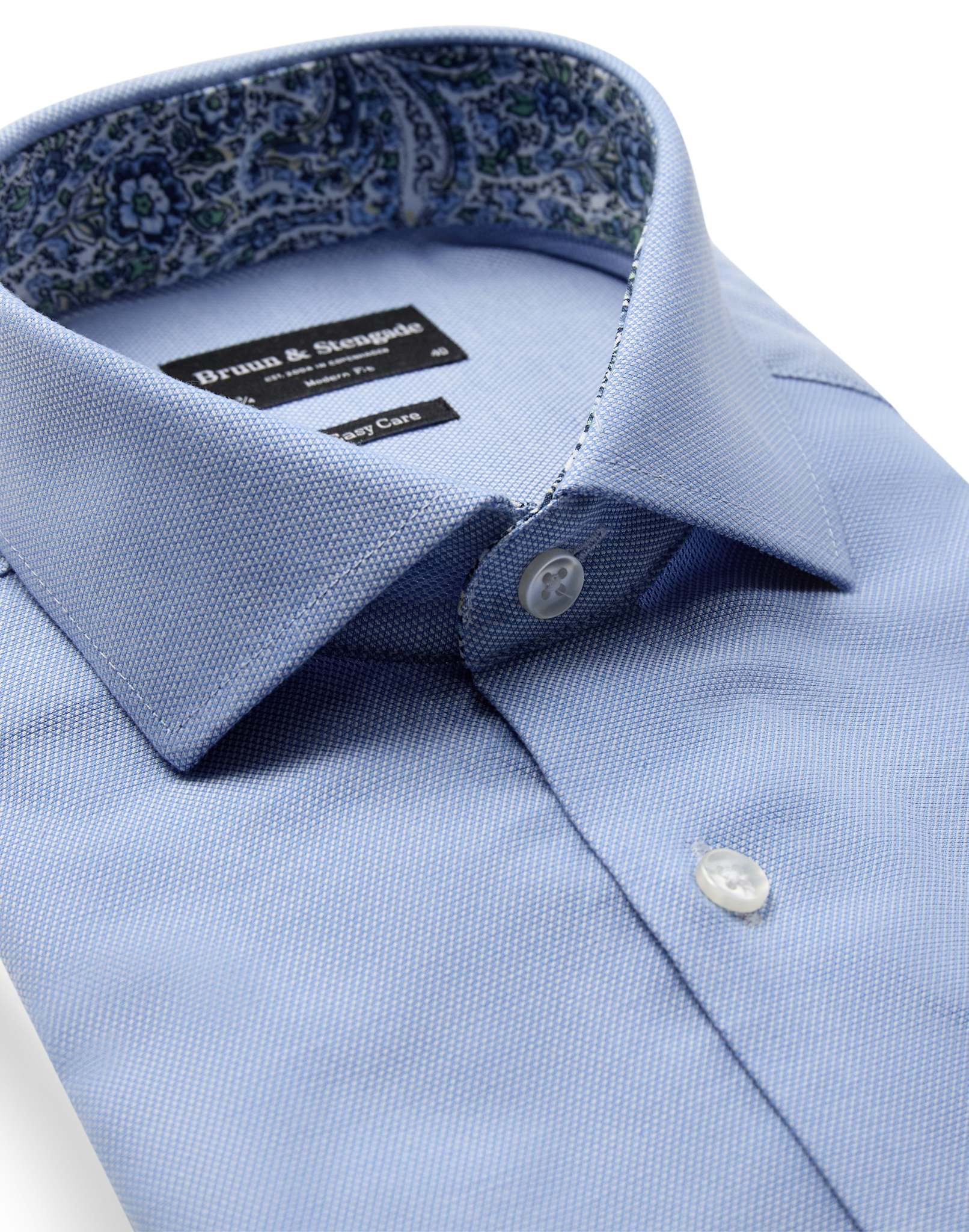 BS Aekosson Modern Fit Skjorta - Light Blue