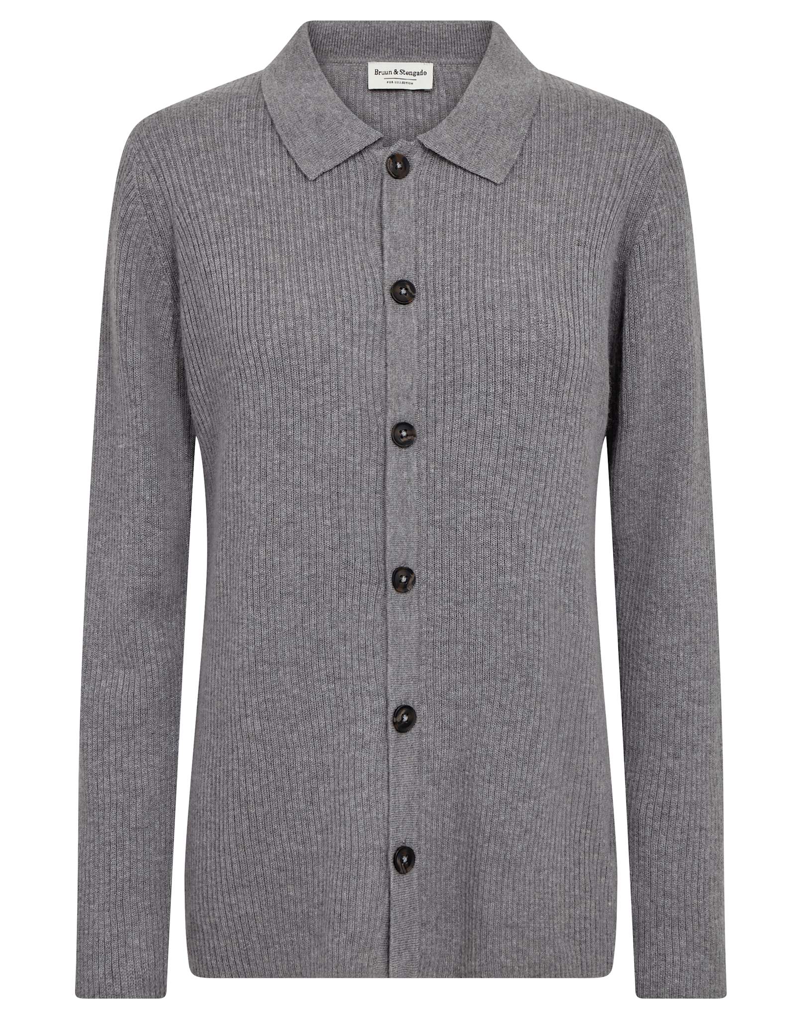 BS Adelheid Regular Fit Stickat - Grey