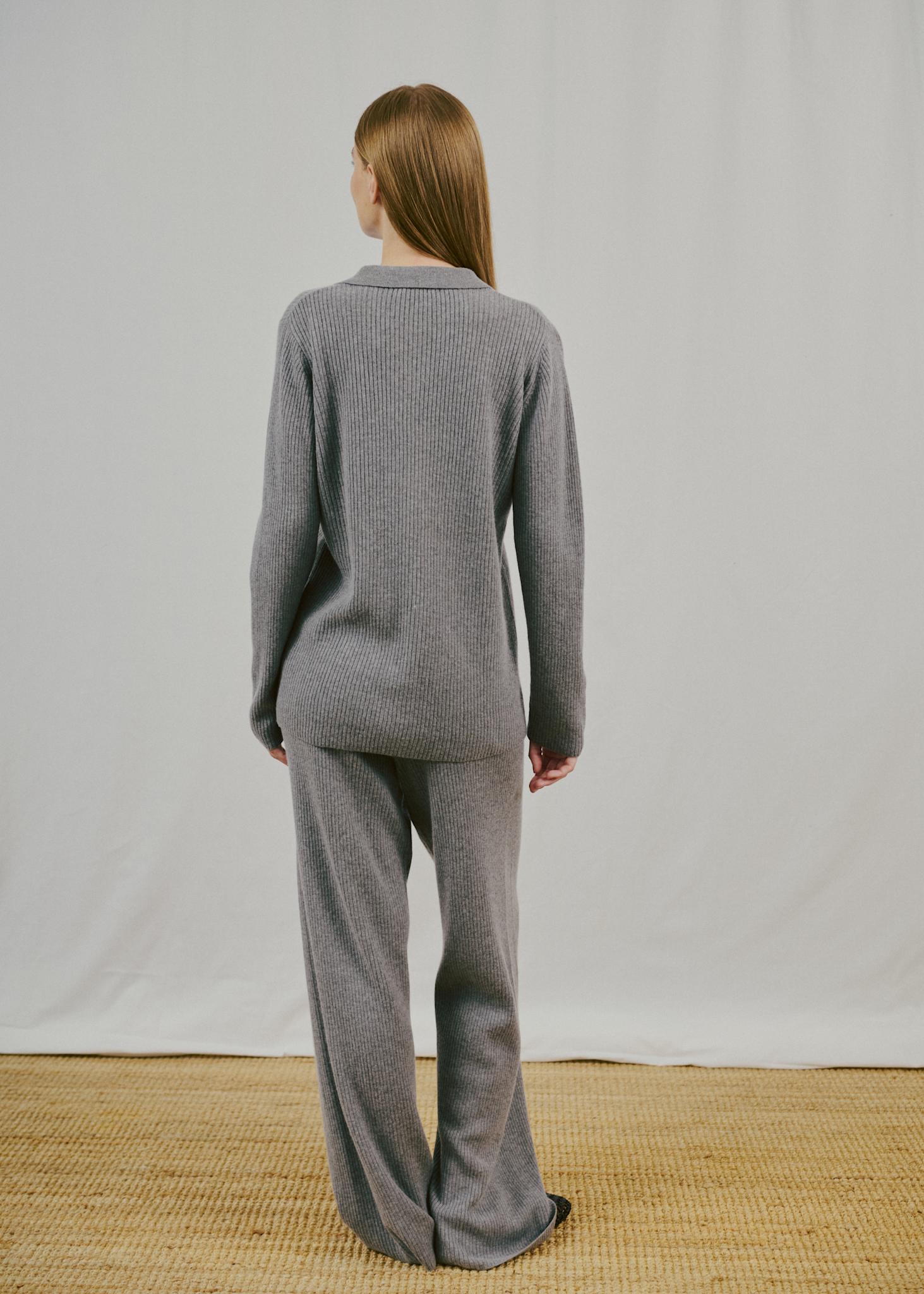 BS Adelheid Regular Fit Stickat - Grey