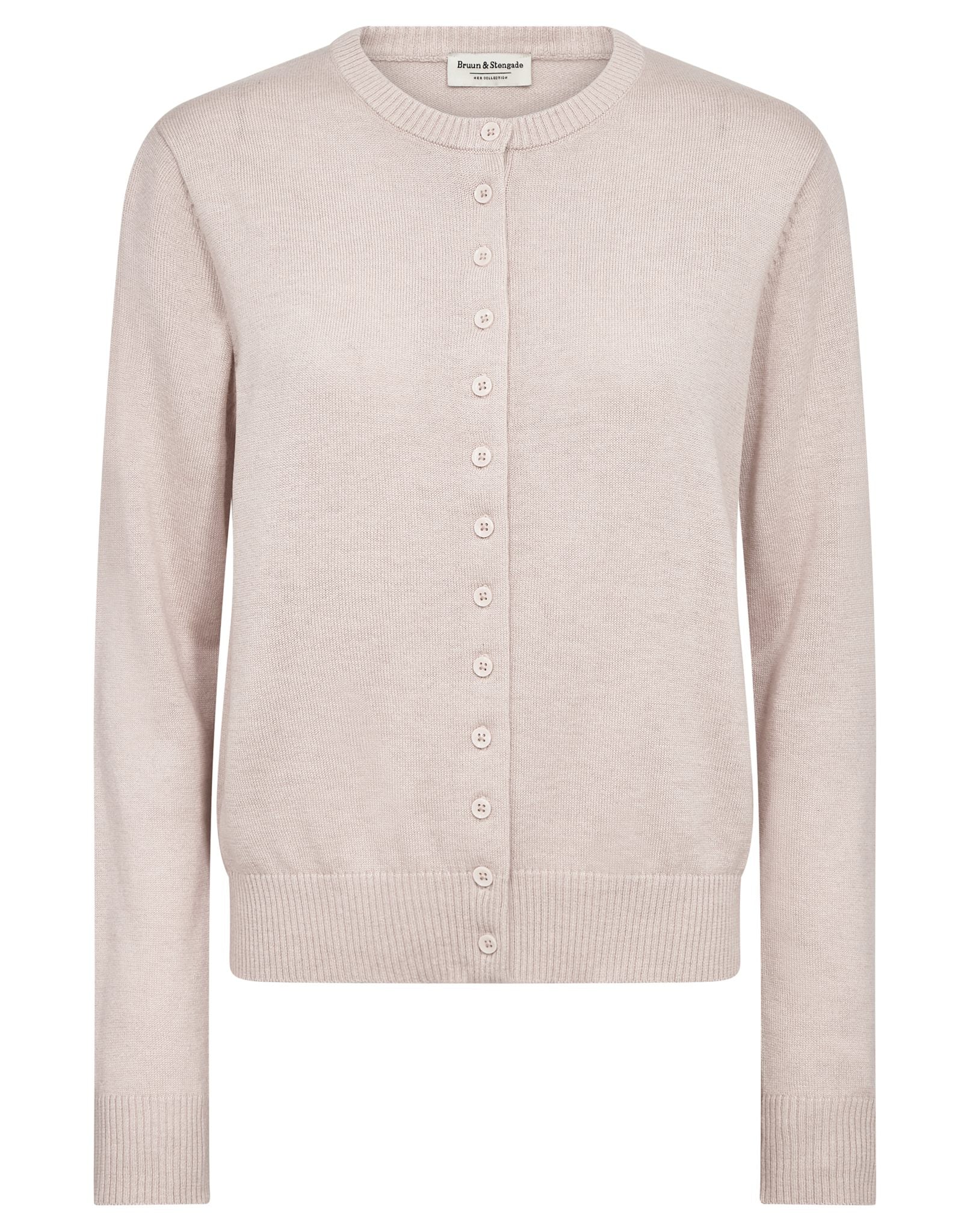 BS Edel Regular Fit Stickat - Chalk Pink