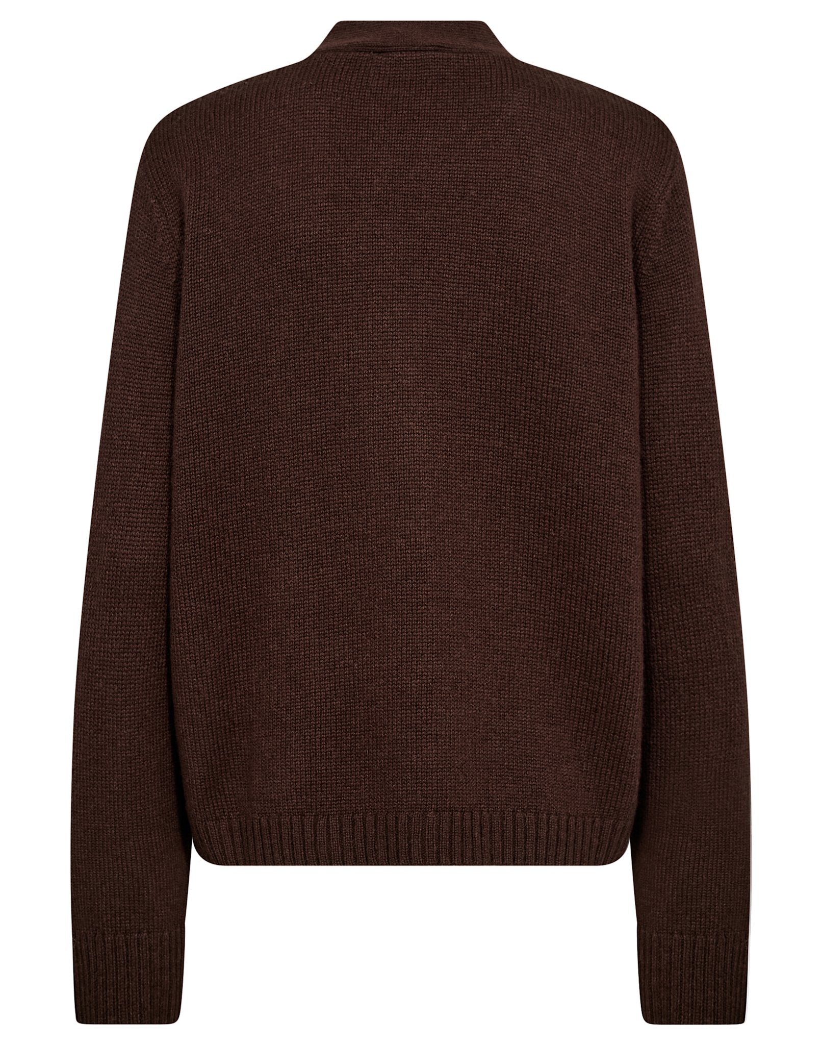 BS Gretel Regular Fit Stickat - Dark Brown