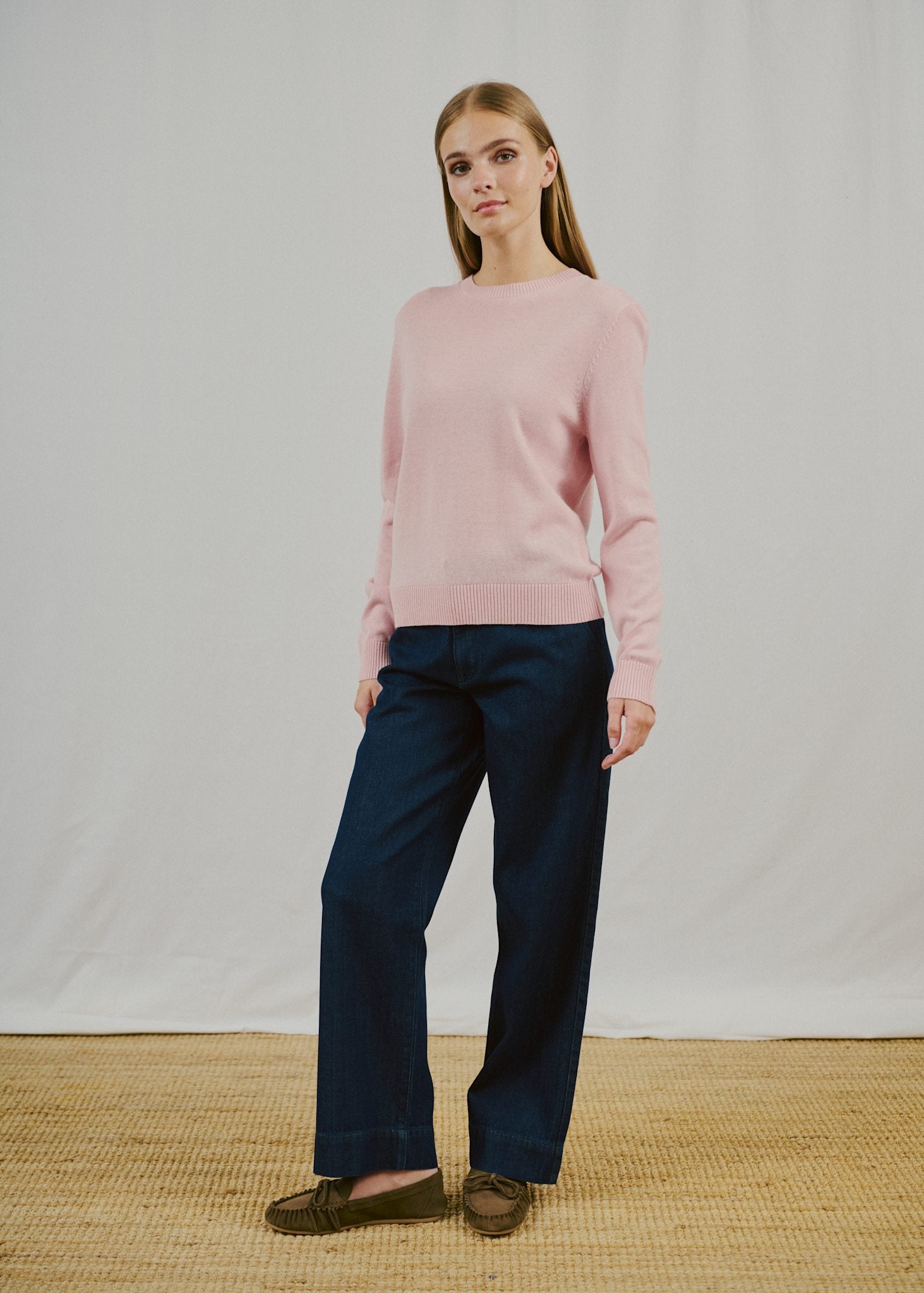 BS Brunhild Regular Fit Stickat - Chalk Pink