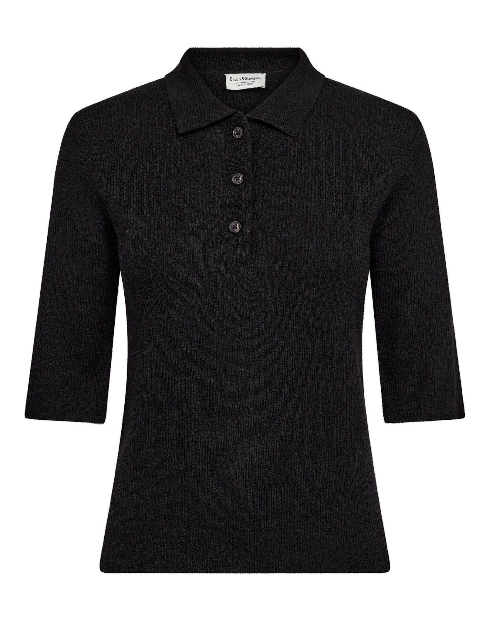BS Agna Regular Fit Stickat - Black