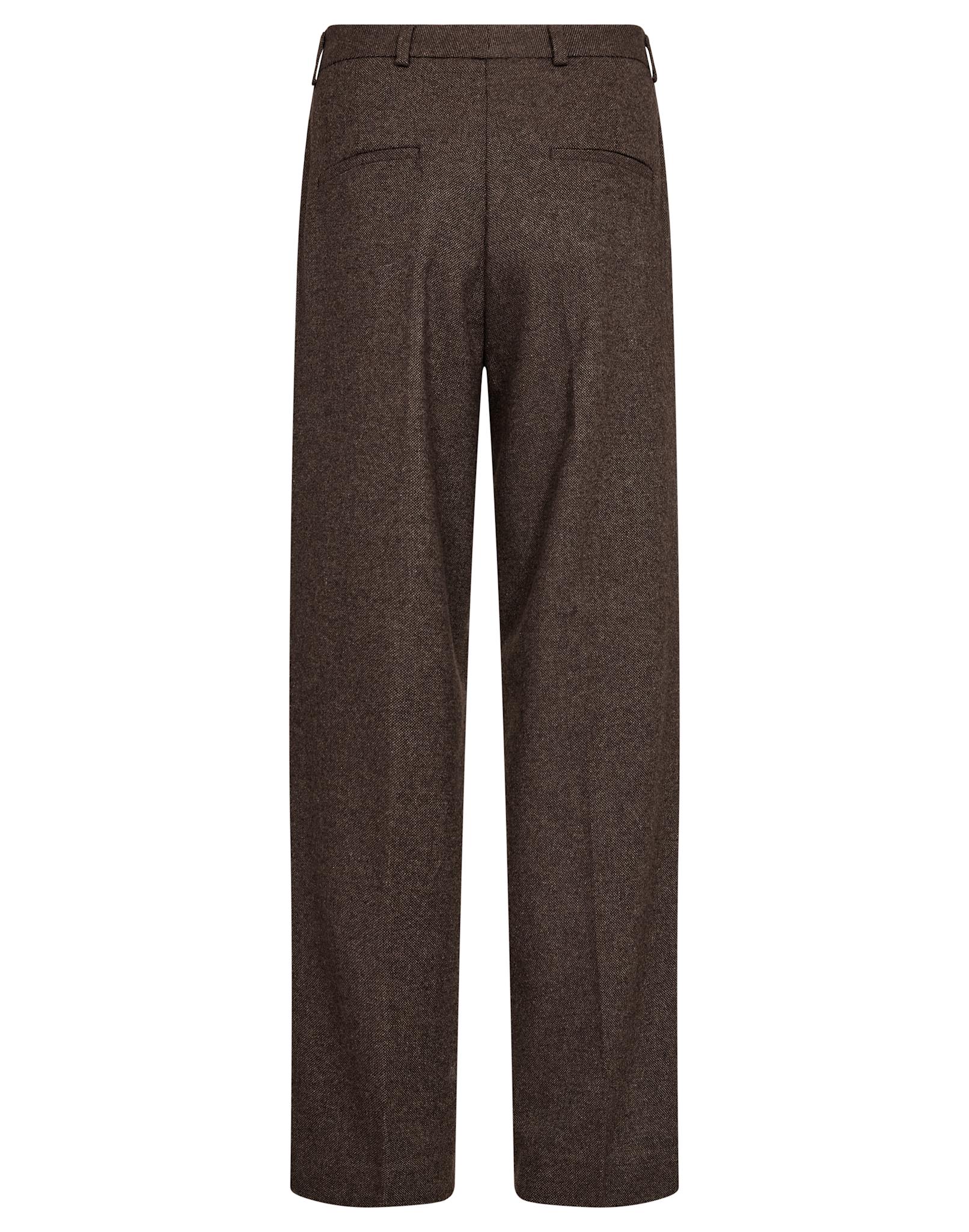 BS Heike Regular Fit Kostymbyxor - Dark Brown