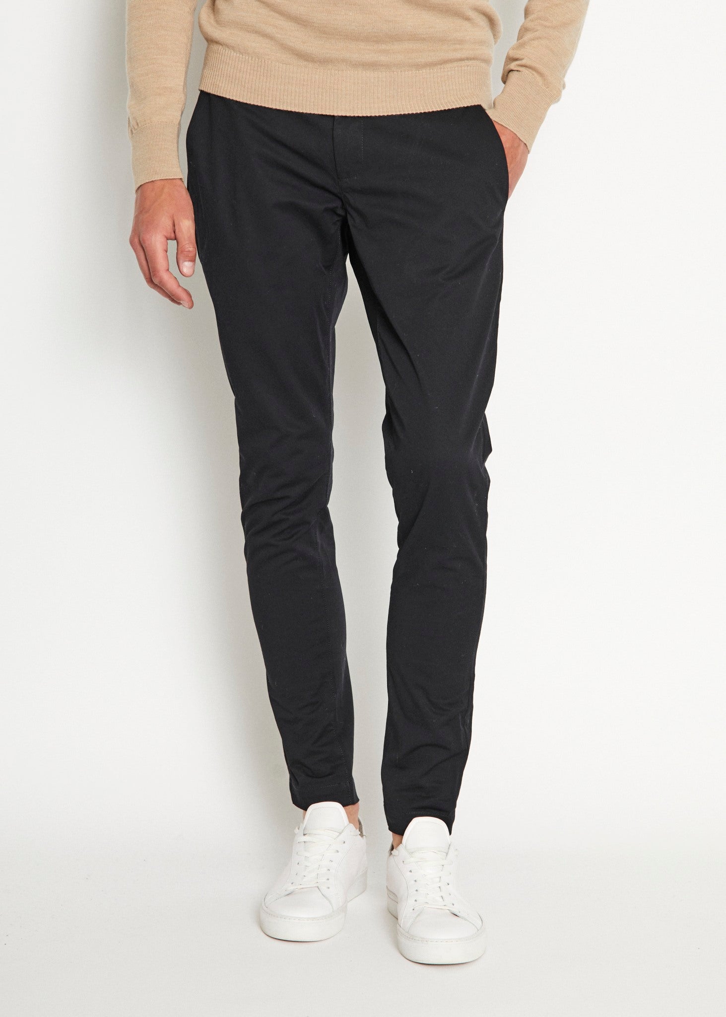 BS Anton Slim Fit Chinos - Svart
