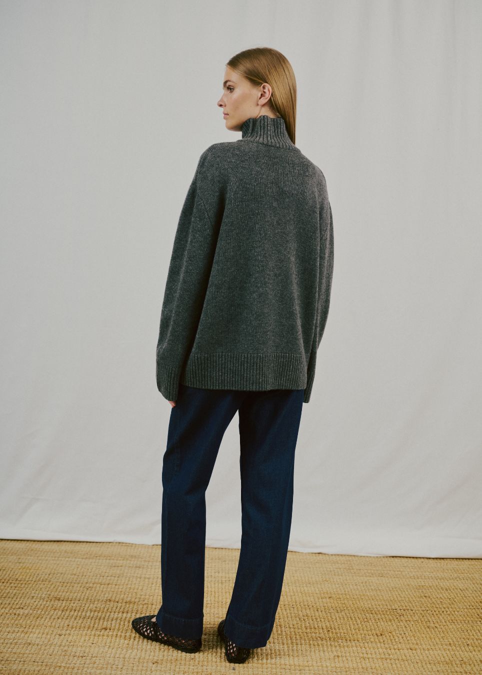 BS Emmeline Regular Fit Strik - Dark Grey