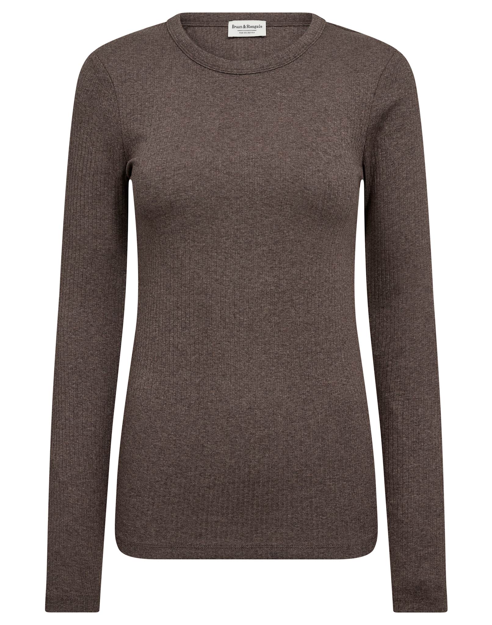 BS Margrethe Långärmad T-Shirt - Brown