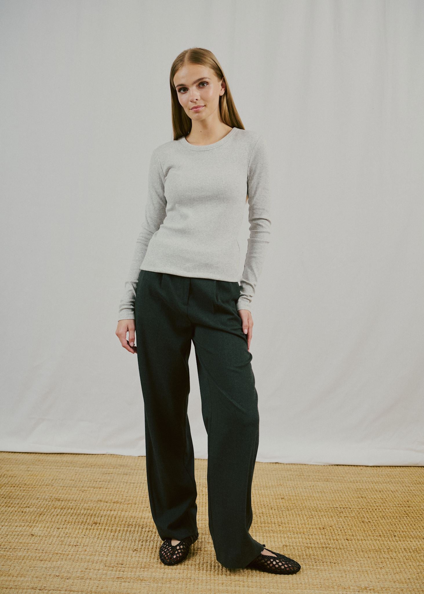 BS Margrethe Långärmad T-Shirt - Light Grey