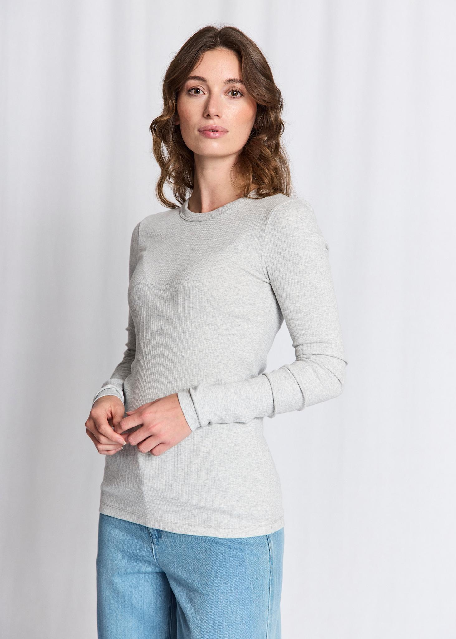 BS Margrethe Långärmad T-Shirt - Light Grey