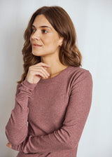 BS Margrethe Långärmad T-Shirt - Plum