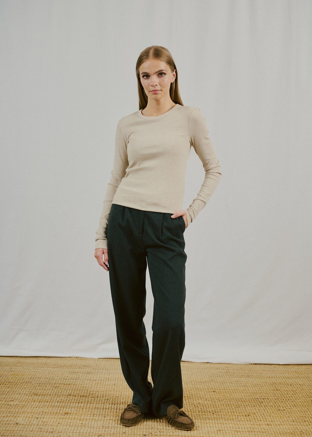 BS Margrethe Långärmad T-Shirt - Sand