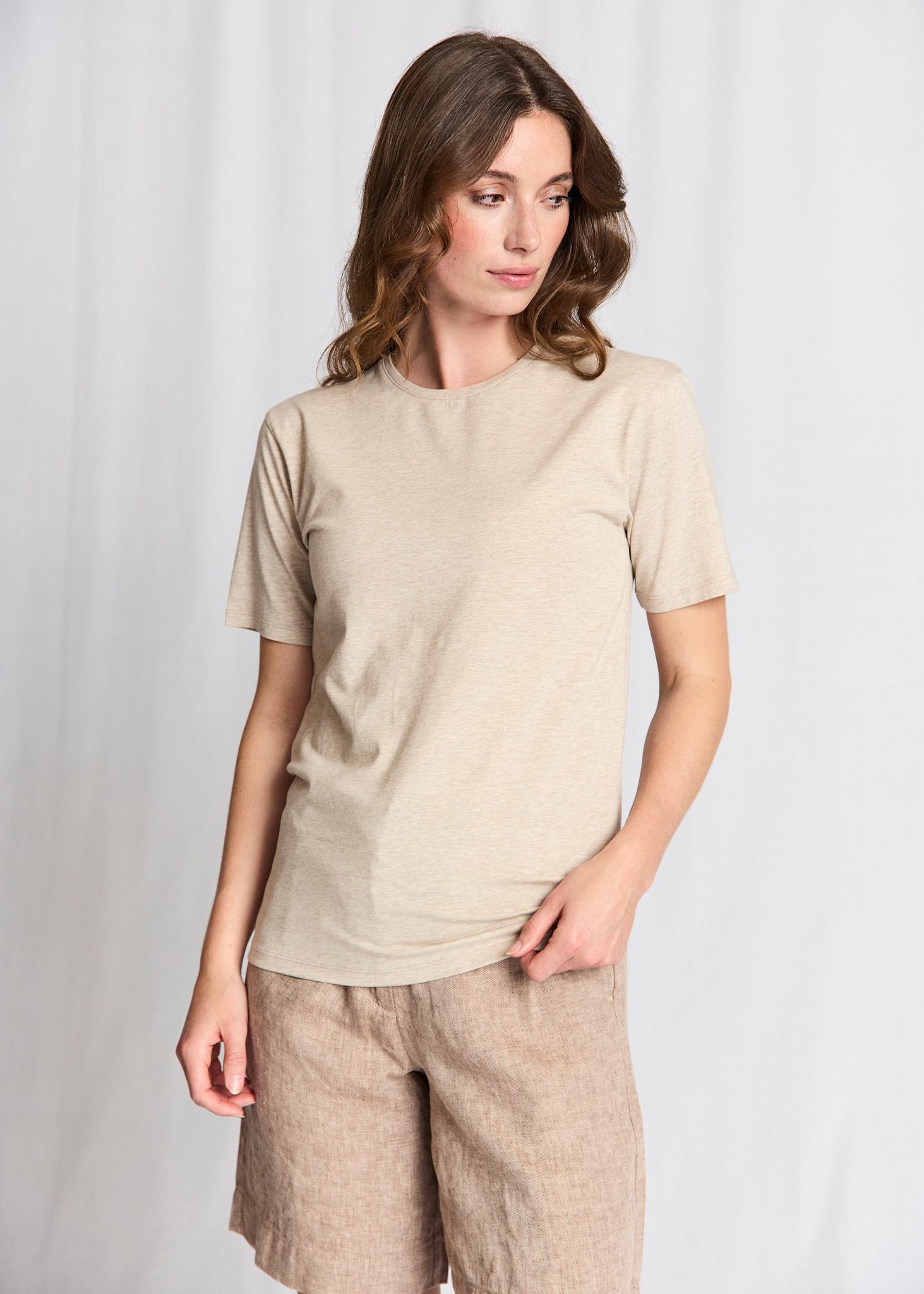 BS Abelone Slim Fit T-shirt - Sand