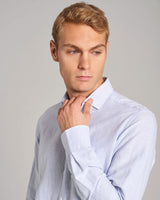 BS Fernando Casual Modern Fit Skjorta - Light Blue/White