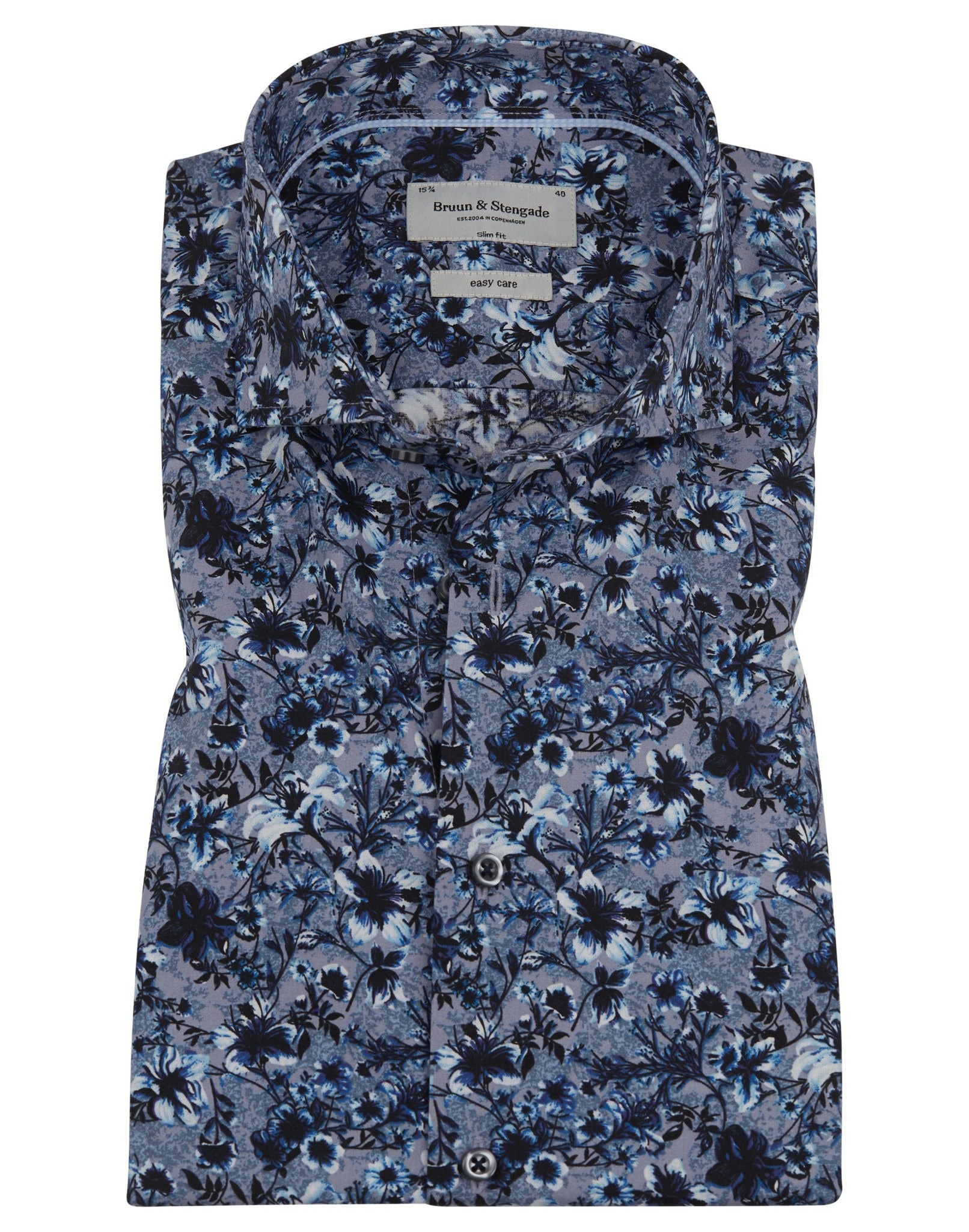 BS Alquist Slim Fit Skjorta - Blue