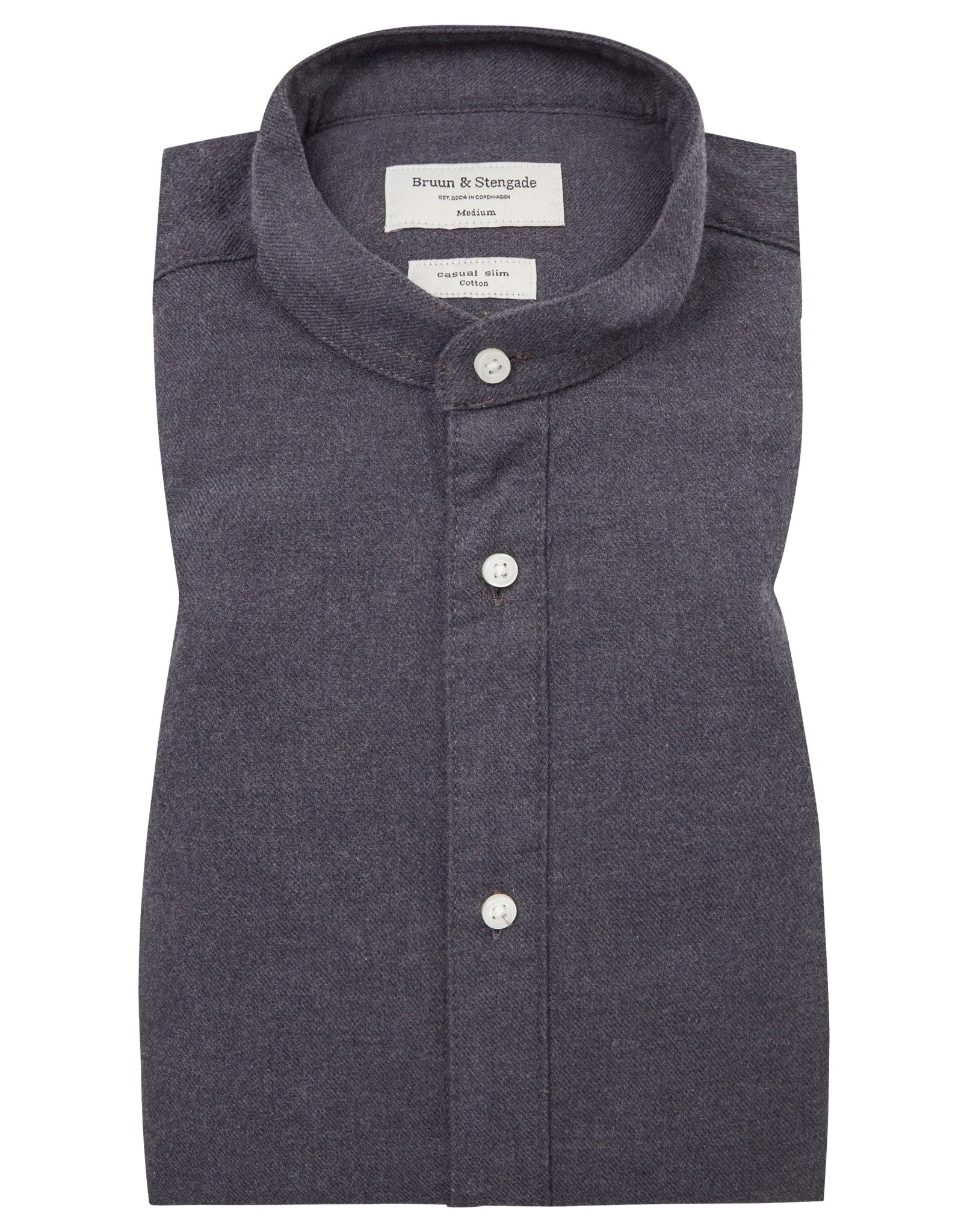 BS Amadou Casual Slim Fit Skjorta - Dark Grey