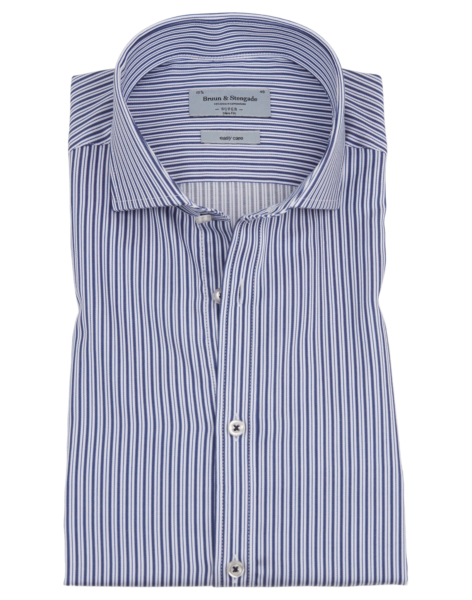 BS Andy Super Slim Fit Skjorta - Blue