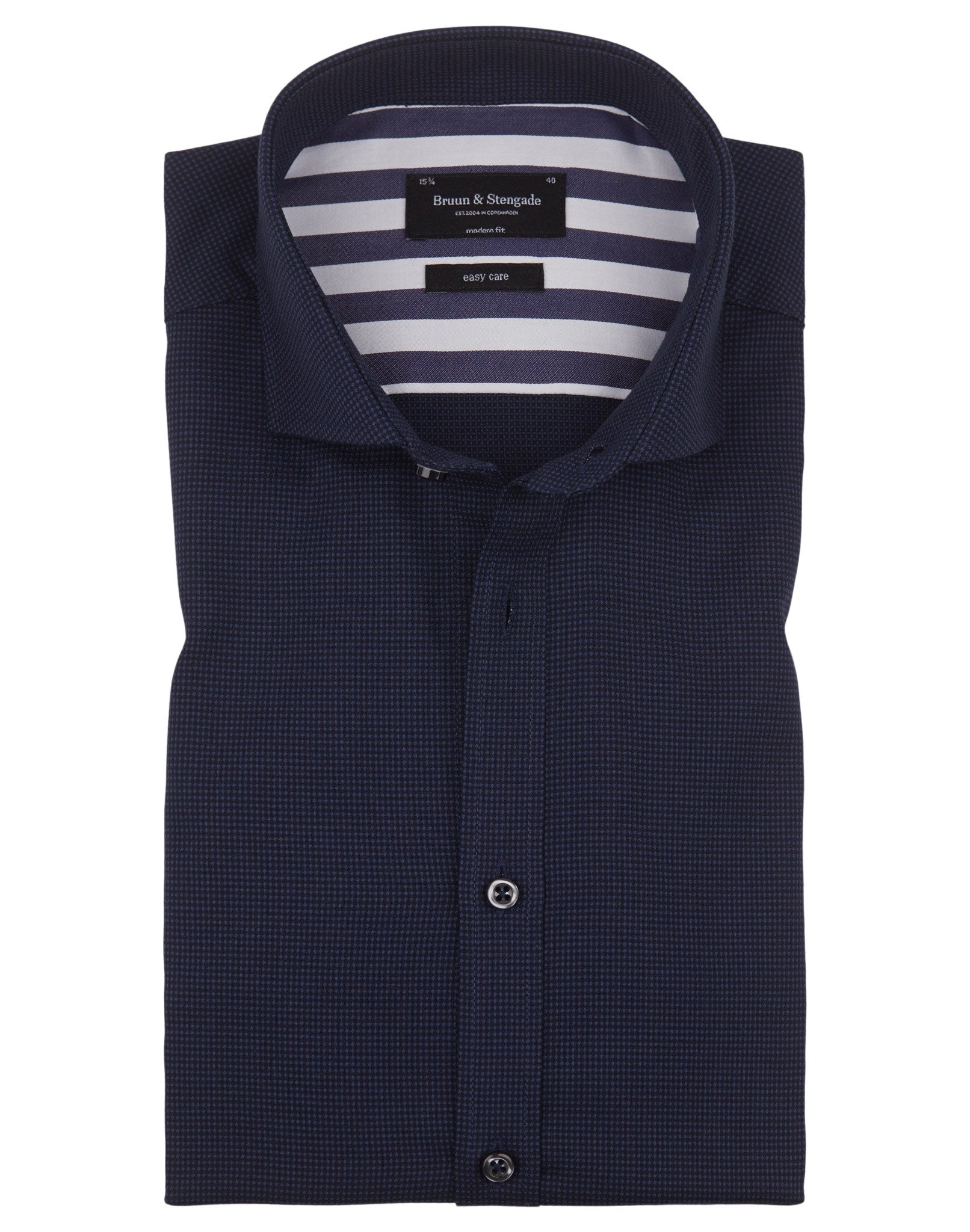 BS Angelino Modern Fit Skjorta - Marinblå