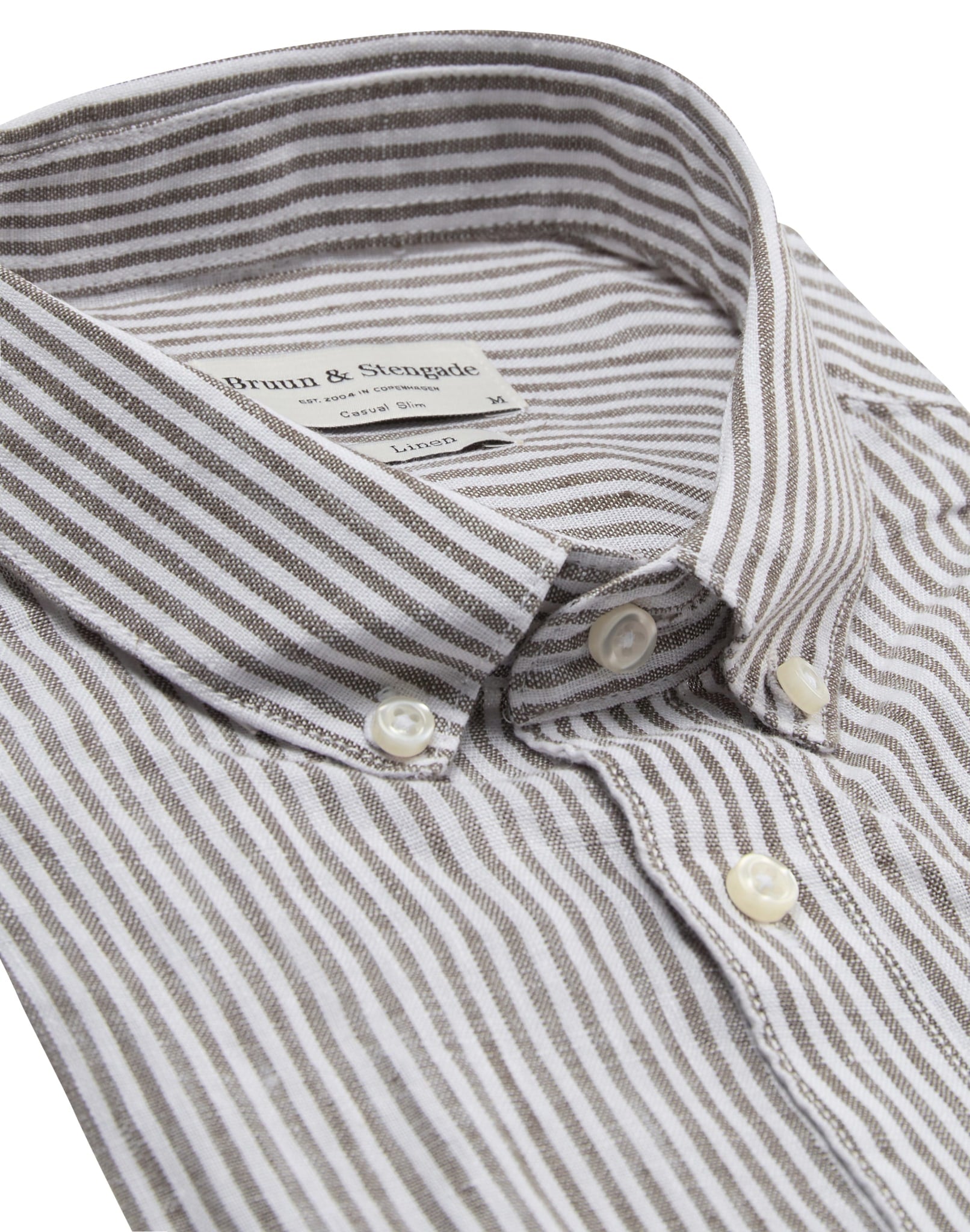 BS Bottas Casual Slim Fit Skjorta - Army/White