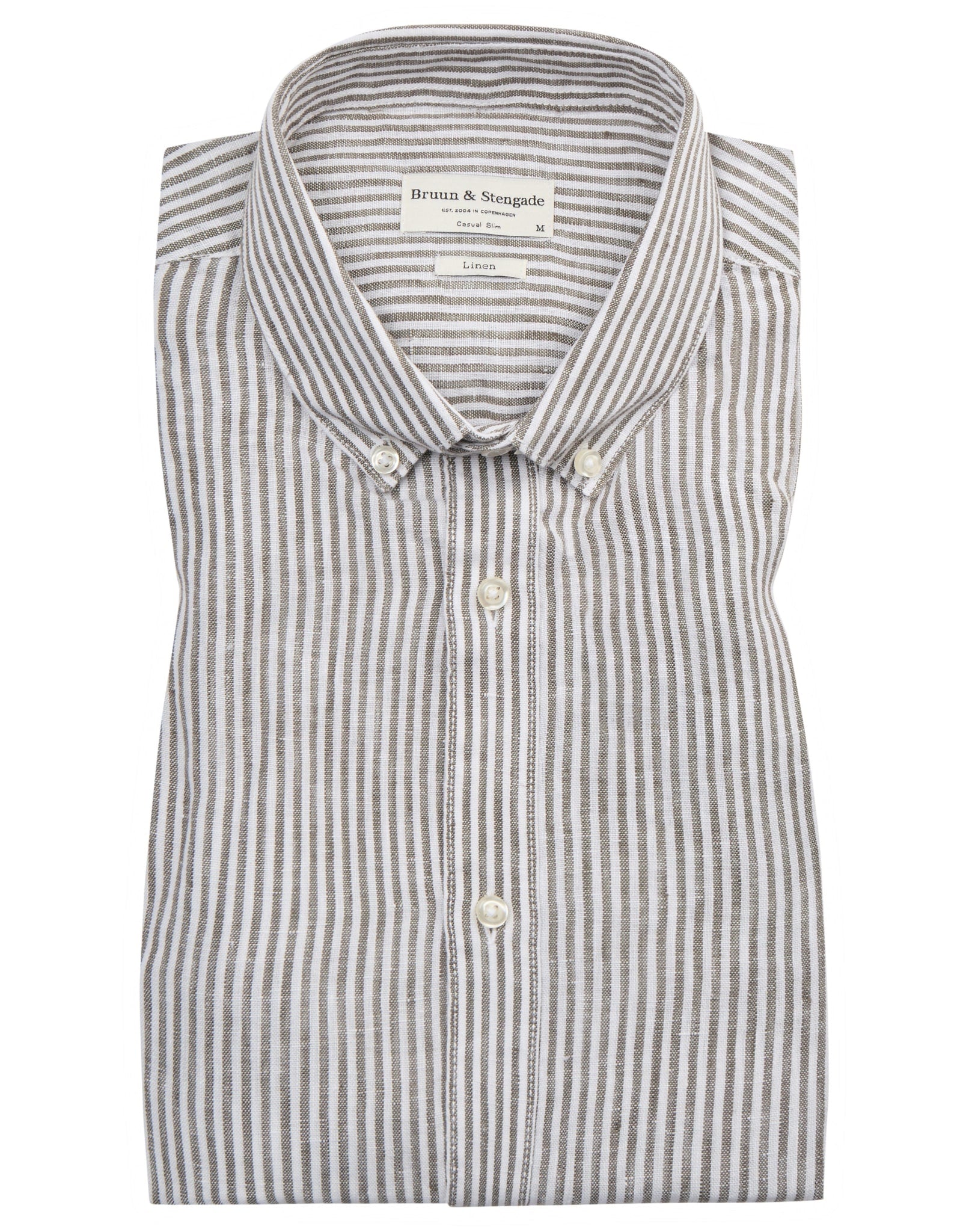 BS Bottas Casual Slim Fit Skjorta - Army/White