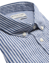 BS Bottas Casual Slim Fit Skjorta - Navy/White