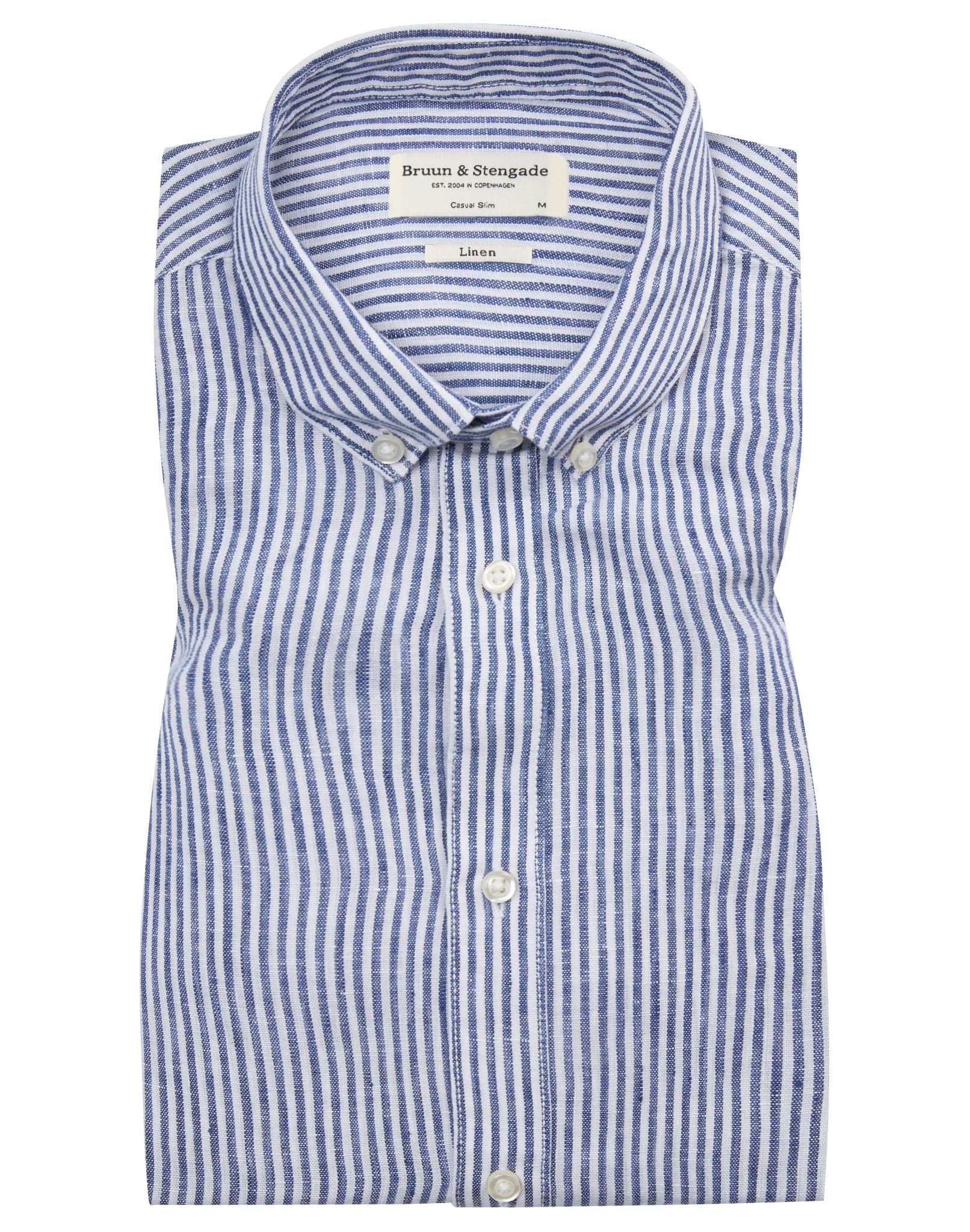BS Bottas Casual Slim Fit Skjorta - Navy/White