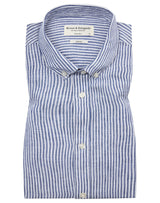 BS Bottas Casual Slim Fit Skjorta - Navy/White