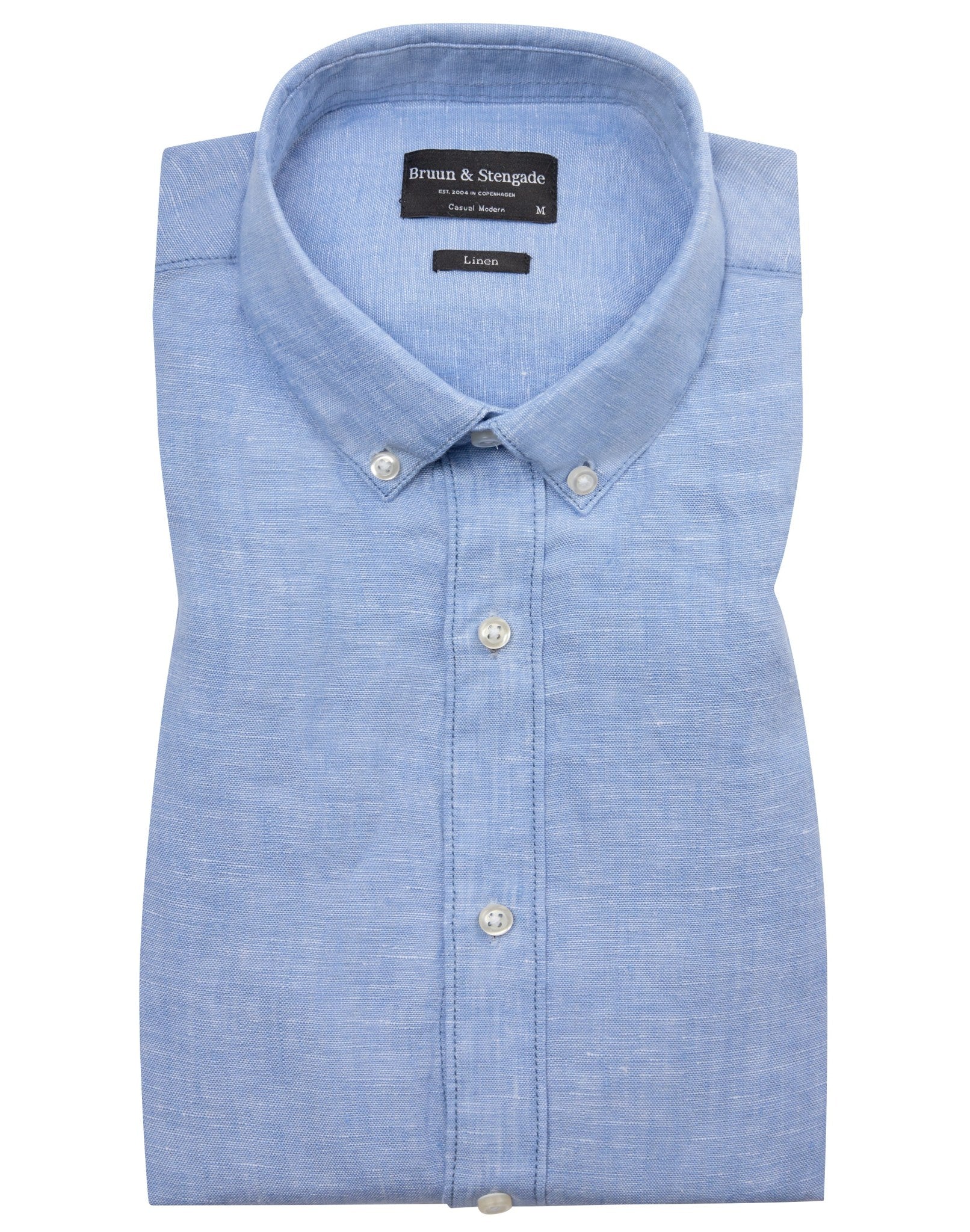 BS Carlos Casual Modern Fit Skjorta - Ljusblå