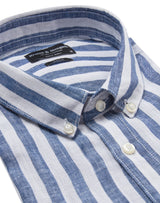 BS Esteban Casual Modern Fit Skjorta - Blue/White