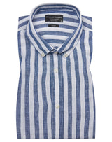 BS Esteban Casual Modern Fit Skjorta - Blue/White