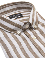 BS Esteban Casual Modern Fit Skjorta - Ochre/White