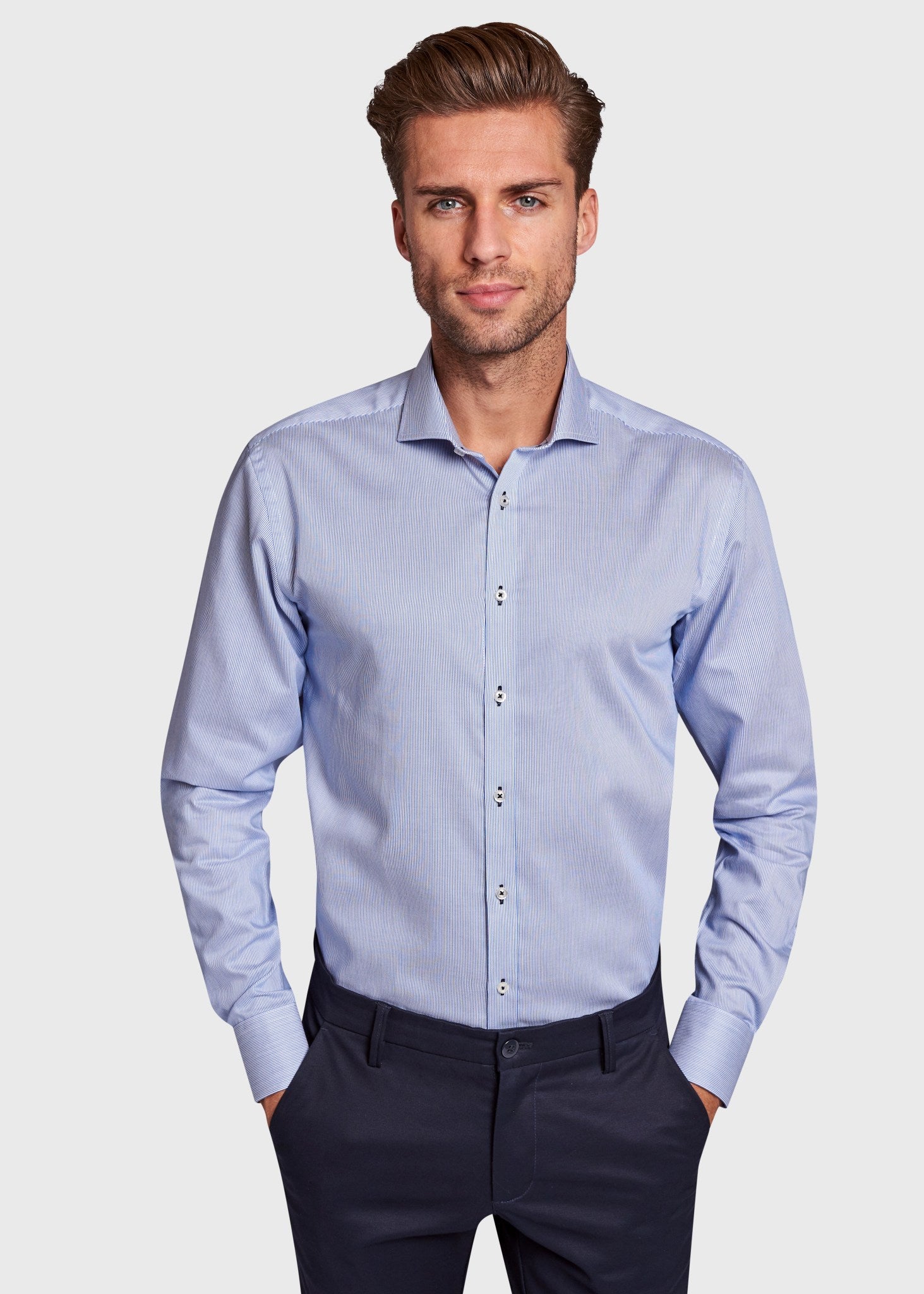 BS Gary Slim Fit Skjorta - Blue