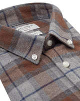 BS Hamza Casual Slim Fit Skjorta - Brown