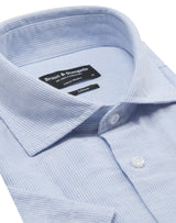 BS Lewis Casual Modern Fit Skjorta - Light Blue/White