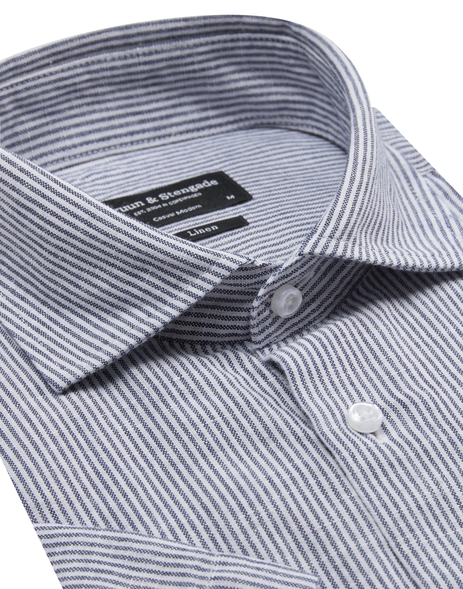 BS Lewis Casual Modern Fit Skjorta - Blå/Vit