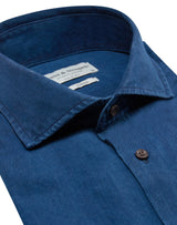 BS Norris Casual Slim Fit Skjorta - Indigo