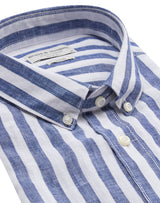 BS Ocon Casual Slim Fit Skjorta - Blue/White