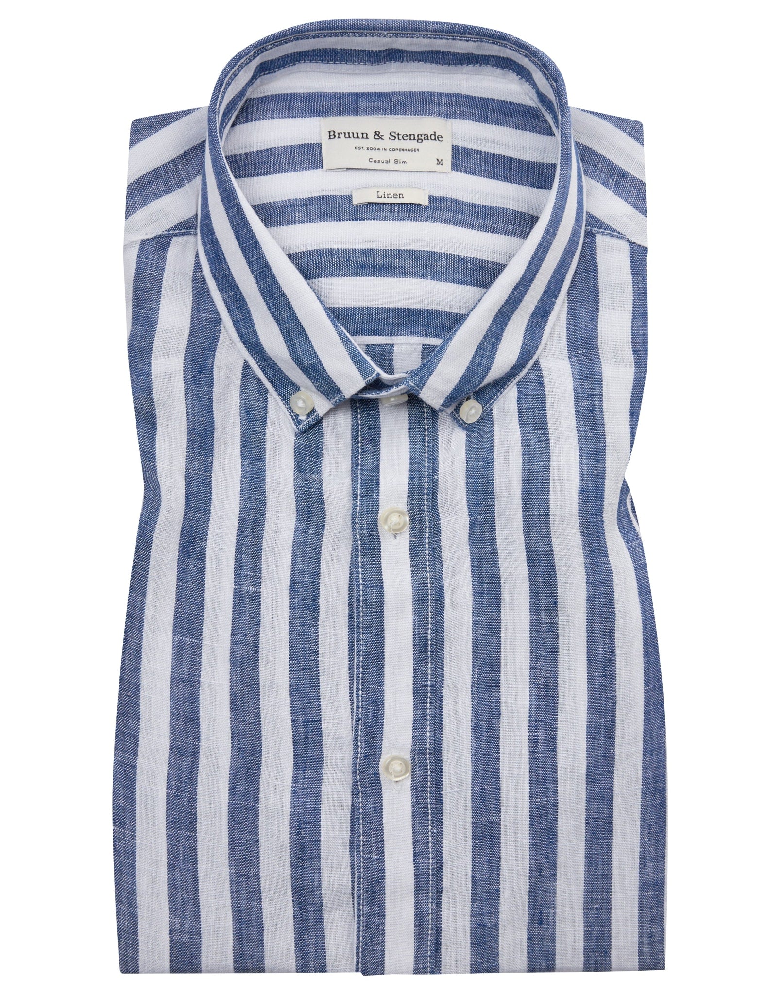 BS Ocon Casual Slim Fit Skjorta - Blue/White