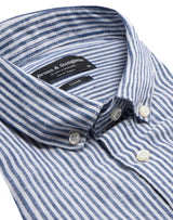 BS Valtteri Casual Modern Fit Skjorta - Navy/White