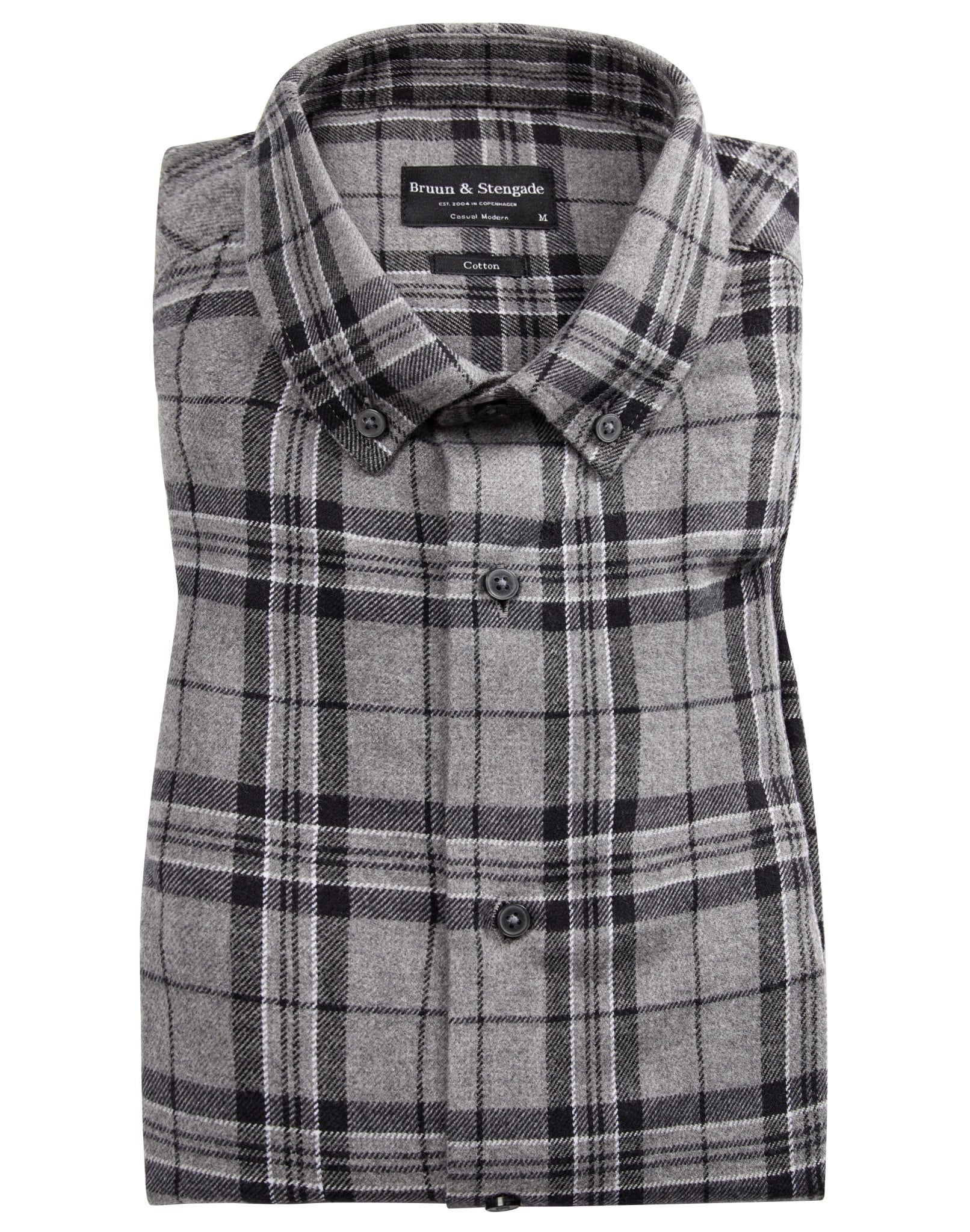 BS Bergen casual modern fit Skjorta - Grey