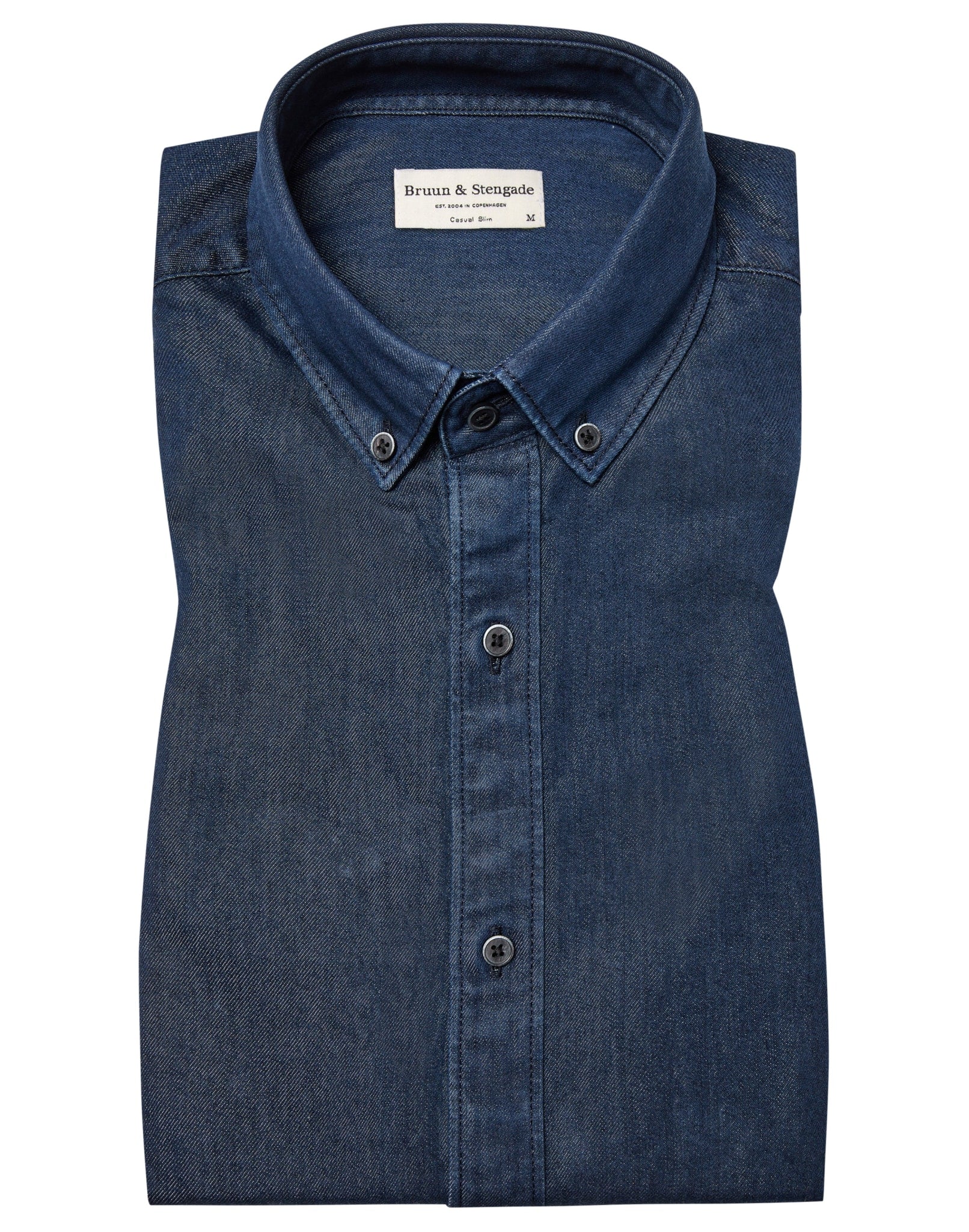 BS Elverum casual slim fit skjorta - Indigo