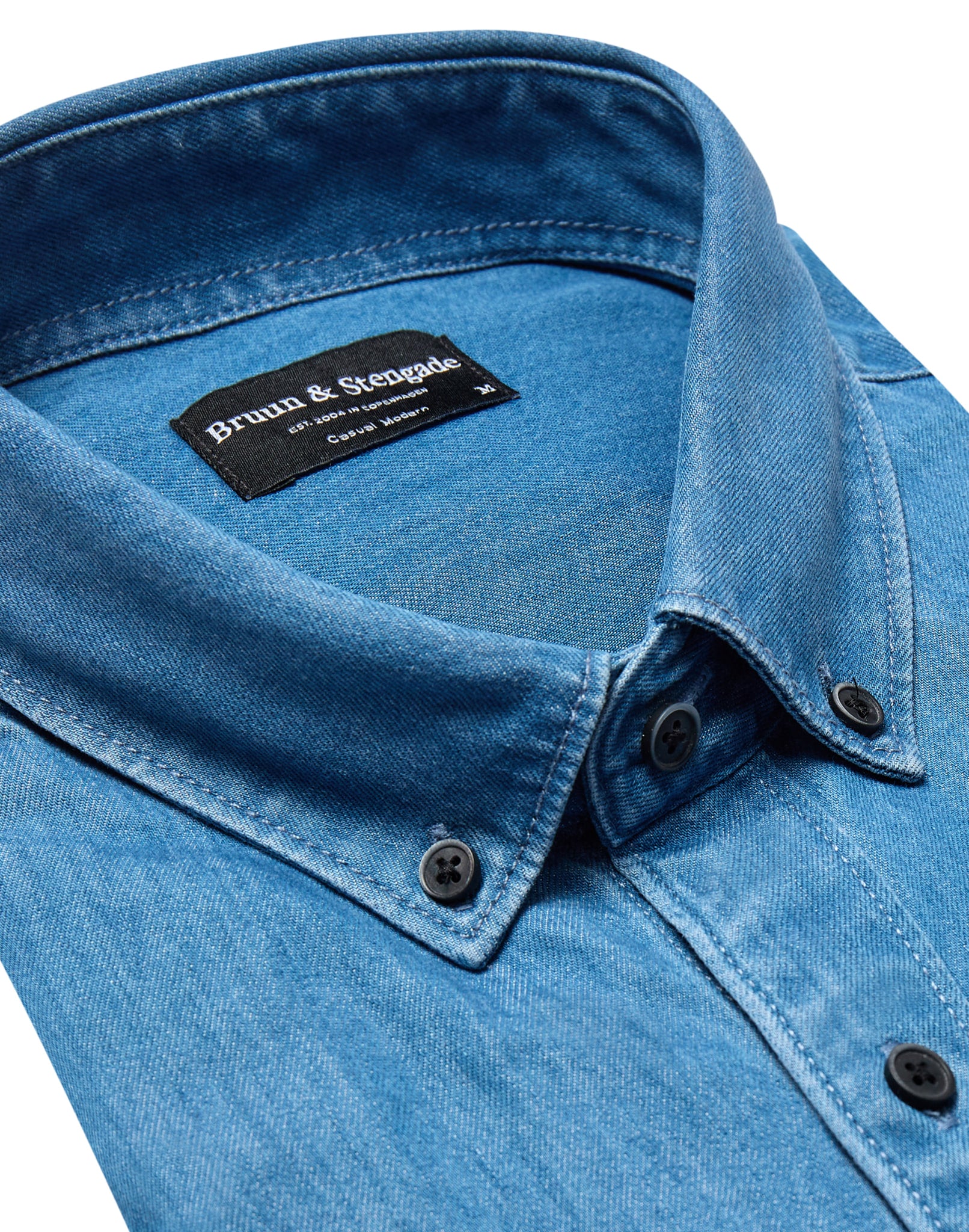 BS Sola modern fit-skjorta - Blå