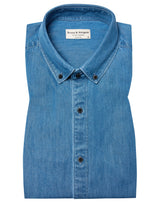 BS Elverum casual slim fit Skjorta - Blue