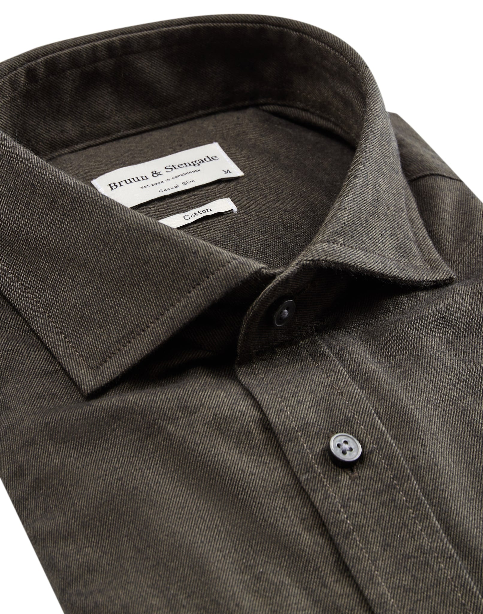 BS Halden casual slim fit Skjorta - Dark Green