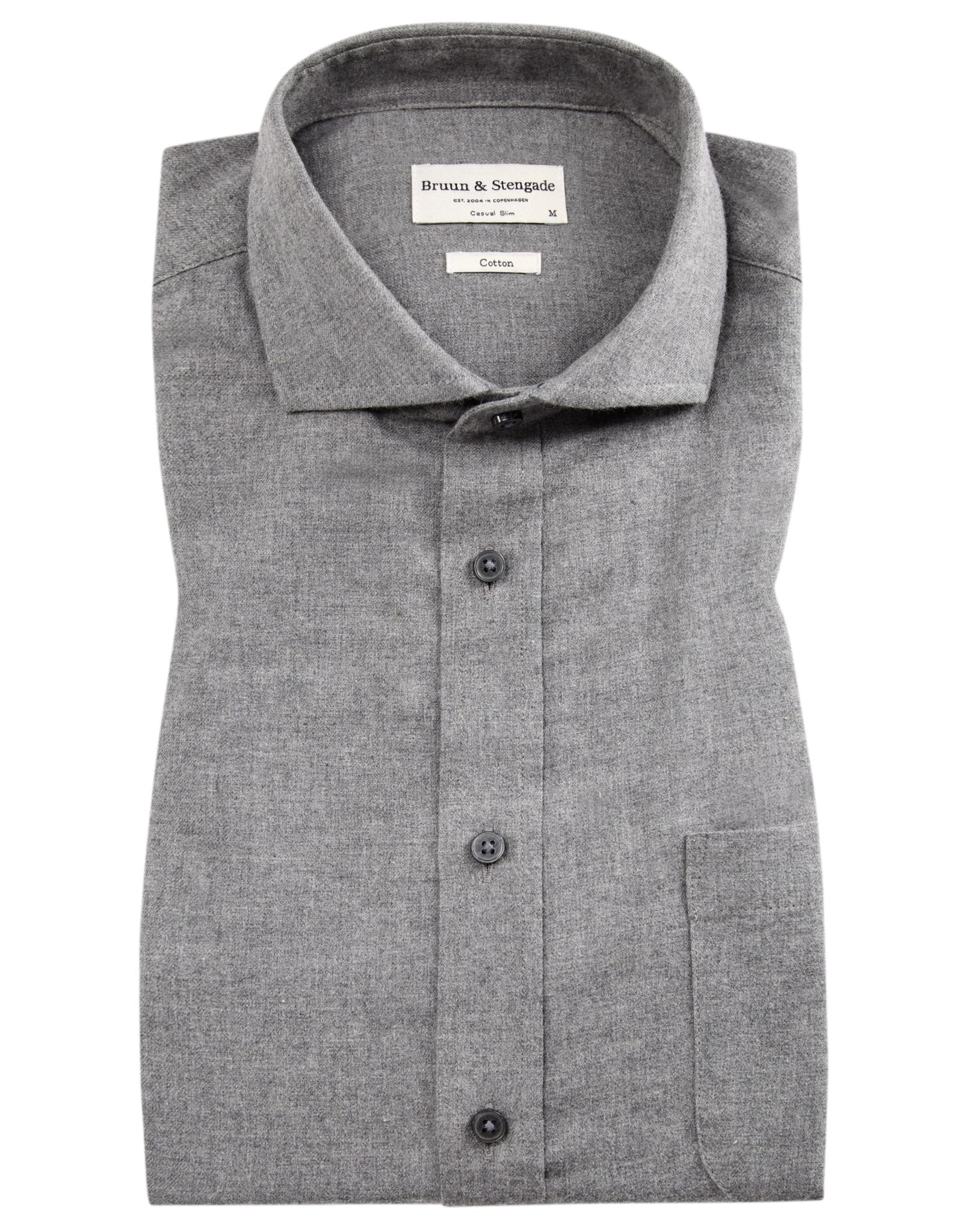 BS Halden casual slim fit skjorta – Grey