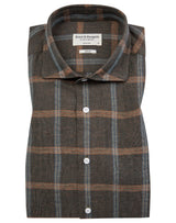 BS Leclerc Casual Slim Fit Skjorta - Brown